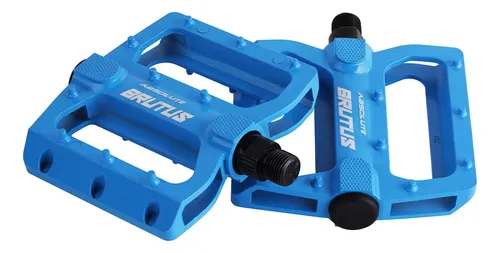PAR DE PEDAL ABSOLUTE BRUTUS FLAT AZUL CLARO COM ESFERA