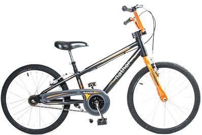 BICICLETA ARO (20) MASCULINA PRETO/LARANJA S/MARCHA FREIO V-BRAKE NATHOR APOLLO