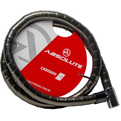 CADEADO PARA BICICLETA 1,5MX22MM CHAVE TETRA