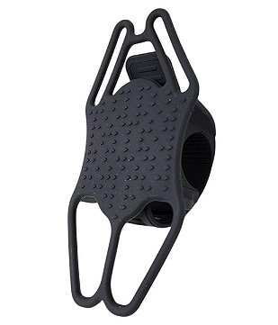 SUPORTE SLIM CELULAR SILICONE COM ABRAÇADEIRA PRETO