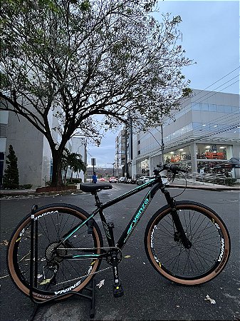 BICICLETA MTB ARO (29) VENZO 10 VELOCIDADES (1X10) FREIO DISC HIDRAULIC TAMANHO 17 (M) COR PRETO/ACQUA