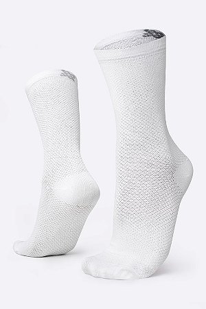 MEIA CICLISMO HUPI CARBONO BRANCO COR BRANCO TAMANHO UNICO