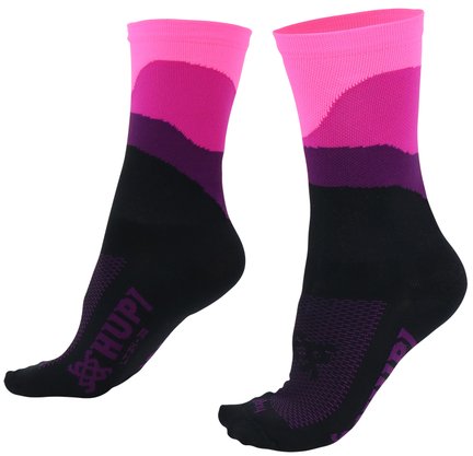 MEIA CICLISMO HUPI DELICATA COR ROSA TAMANHO UNICO