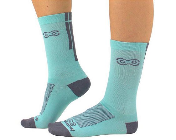 MEIA CICLISMO CANO MEDIO MARCIO MAY SPORTS PISTACHE