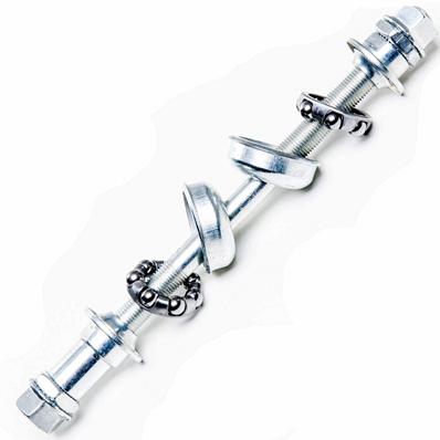 EIXO TRASEIRO 3/8X185MM ZINCADO COM CAIXA E COLAR