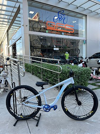 BICICLETA MTB FREERIDE ARO (26) HUPI NAJA KIT SINGLE S/ MARCHA FREIO DISC HIDRÁULICO TRASEIRO SHIMANO COR AZUL/AZUL