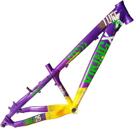 QUADRO ARO (26) VIKINGX TUFF X-25 ALUMINIO ROXO/AMARELO/VERDE