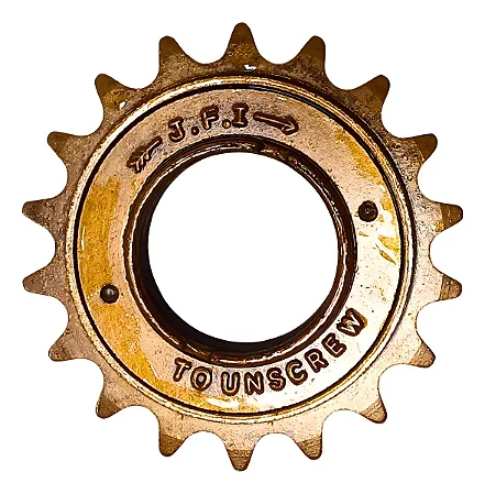 CATRACA RODA LIVRE 18 DENTES ESFERADA DOURADA