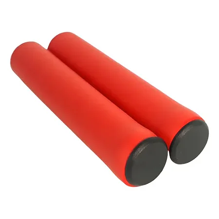 PAR DE MANOPLA PUNHO BIKE MTB VELOOH VERMELHO ESPUMA SILICONE