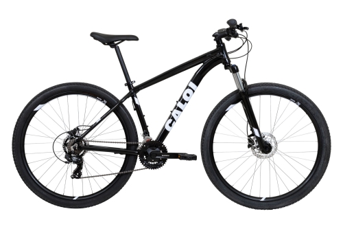 BICICLETA MTB ARO (29) CALOI SMU 21VELOCIDADES (3X7) FREIO DISC HIDRAULICO TAMANHO 15 (P) COR PRETO