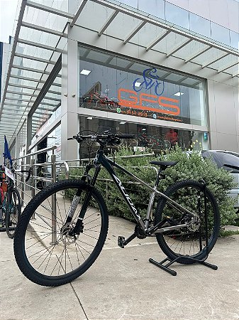 BICICLETA MTB ARO (29) AUDAX ADX 90 SHIMANO ALIVIO 18 VELOCIDADES (2X9) FREIO DISC HIDRAULICO TAMANHO 15 (P) VERDE/INOX