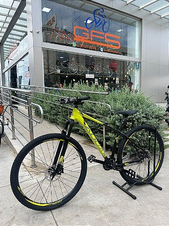 BICICLETA MTB ARO (29) AUDAX ADX 80 SHIMANO ALTUS 16 VELOCIDADES (2X8) FREIO DISC HIDRAULICO TAMANHO 17(M) AMARELO/PRETO