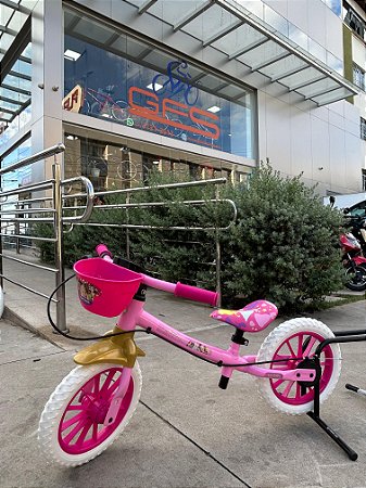 BICICLETA  ARO (12) FEMININA  BALANCE (EQUILIBRIO) BIKE PRINCESAS ROSA