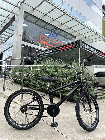 BICICLETA ARO (20) MASCULINA SAMMY SEM MARCHA FREIOS V-BRAKE COR PRETA (USADA)