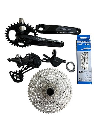 KIT TRANSMISSÃO SHIMANO DEORE 12V M6100 - C/ CASSETE (10/51) COMPLETO