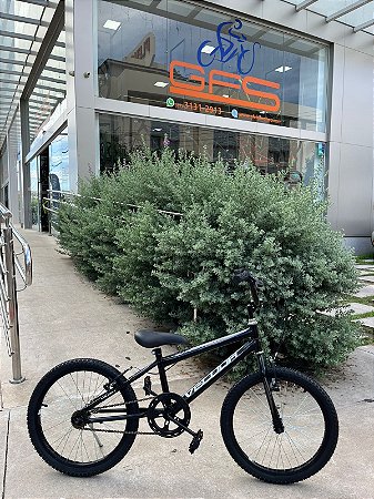 BICICLETA ARO (20) MASCULINA COR PRETO/BRANCO S/MARCHA FREIO V-BRAKE MARCA VELOOH