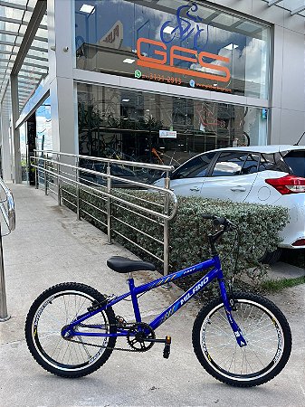 BICICLETA ARO (20) MASCULINA COR AZUL S/ MARCHA MARCA MILANO FAST