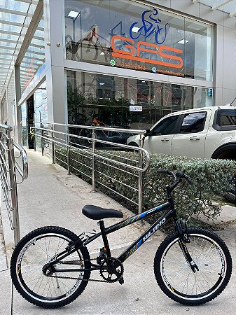 BICICLETA ARO (20) MASCULINA COR PRETO S/ MARCHA MARCA MILANO FAST