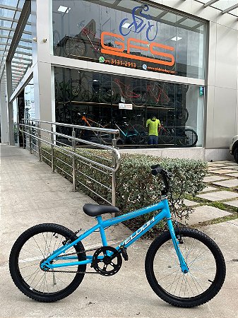 BICICLETA ARO (26) MASCULINA COR AZUL CLARO S/MARCHA FREIO V-BRAKE MARCA VELOOH