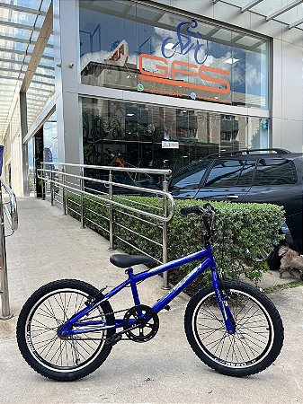 BICICLETA ARO (20) MASCULINA COR AZUL S/MARCHA FREIO V-BRAKE MARCA VELOOH CROSS COLOR