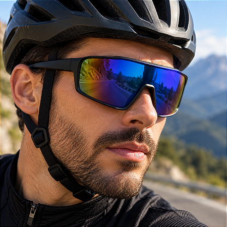 OCULOS CILICMO BIKE ELITE PRETO ESPELHADO