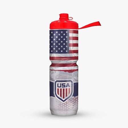 GARRAFA CARAMANHOLA SQUEEZE TERMICA 710ML AUTOMATICA ESTADOS UNIDOS