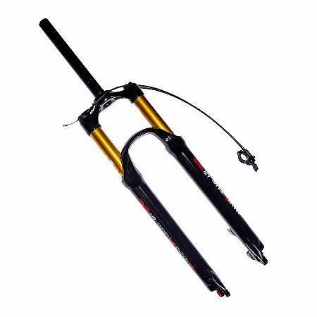 GARFO DE SUSPENSÃO PARA ARO 29 AR E OLÉO ALUMINIO PRETO/DOURADO BM-663AD INVIKTUS