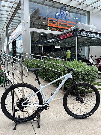 BICICLETA MTB ARO (29) SPECIALIZED CHISEL SRAM SX EAGLE 12V FREIO DISC HIDRÁULICO TAMANHO 17 (M) CINZA CLARO/BRANCO