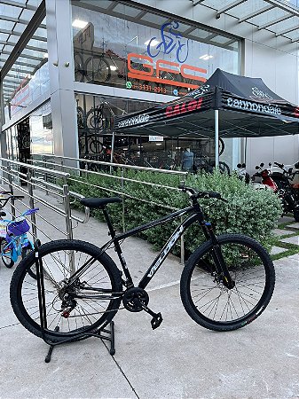 BICICLETA MTB ARO (29) VELOOH START 21 VELOCIDADES FREIO A DISCO MECÂNICO TAMANHO 19 (G) COR PRETO