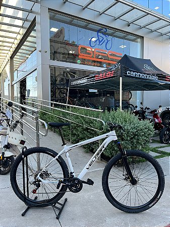 BICICLETA MTB ARO (29) VELOOH START 21 VELOCIDADES FREIO A DISCO MECÂNICO TAMANHO 19 (G) COR BRANCA