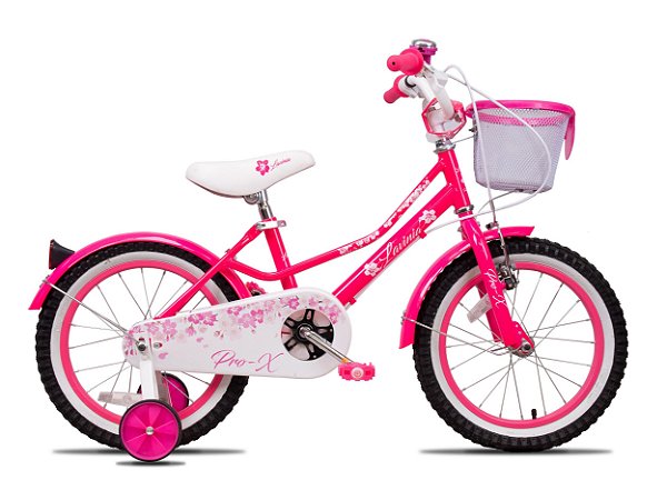 BICICLETA ARO (16) FEMININA COR ROSA S/ MARCHA PRO-X