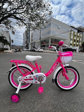 BICICLETA ARO (16) FEMININA COR ROSA S/MARCHA MARCA PRO-X MISSY