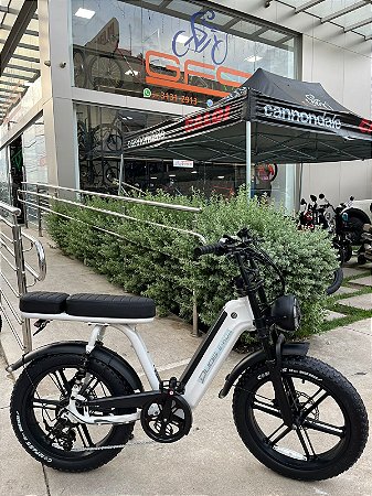 BICICLETA ELETRICA DUOS E-KOA BRANCO 1000W BATERIA 48V 15AH LITIO FAT BIKE