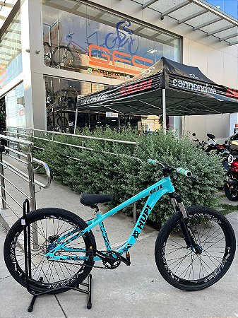BICICLETA MTB FREERIDE ARO (26) HUPI NAJA KIT SINGLE S/ MARCHA FREIO DISC HIDRÁULICO TRASEIRO SHIMANO COR AZUL TURQUEZA