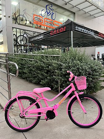 BICICLETA ARO (20) FEMININA COR ROSA S/MARCHA MARCA MONARK BRISA