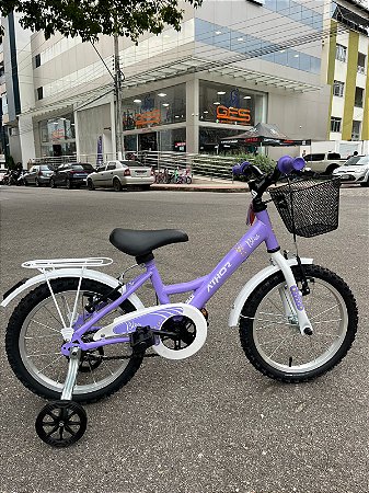 BICICLETA ARO (16) FEMININA COR LILAS S/ MARCHA ATHOR BLISS