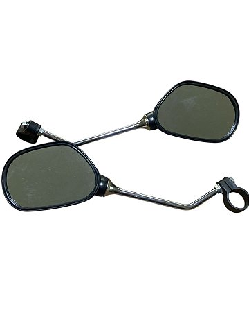 PAR DE ESPELHO RETROVISOR BIKE GRANDE MIRROR
