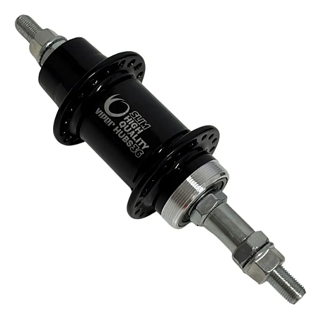 CUBO TRASEIRO 36 FUROS COM ROLAMENTO PRETO VIPER