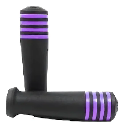 PAR DE MANOPLA PUNHO BIKE MTB NEOPAK PRETO/LILAS BORRACHA
