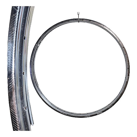 ARO BIVALENTE 26 X 1.1/2 X 2 36 FUROS EM AÇO CROMADO PARA RAIO 2,0MM