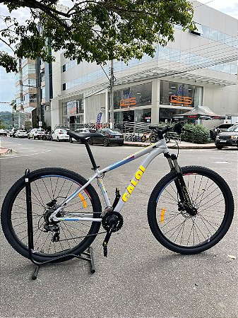 BICICLETA MTB ARO (29) CALOI COMP MY26 24VELOCIDADES (3X8) FREIO DISC HIDRAULICO TAMANHO 17 (M) COR CINZA