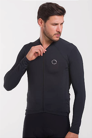 CAMISA MASCULINA MARCIO MAY SPORT MG LONGA BLACK TAMANHO GG