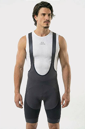 BRETELLE MASCULINO MARCIO MAY RACE CARBON TITANIUM CINZA/PRETO TAMANHO M