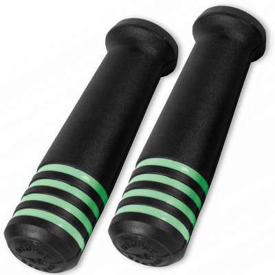 PAR DE MANOPLA PUNHO BIKE MTB NEOPAK PRETO/VERDE BORRACHA
