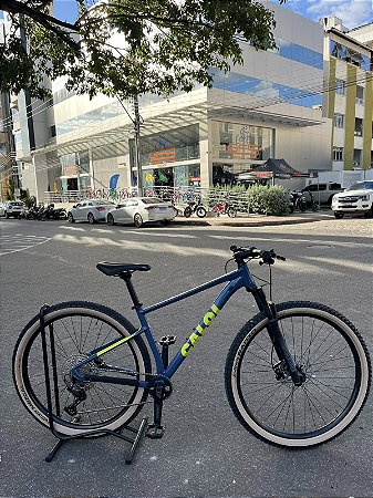 BICICLETA MTB ARO (29) CALOI EXPLORER PRO MY 26 SHIMANO DEORE 12VELOCIDADES FREIO DISC HIDRÁULICO TAMANHO 17 (M) AZUL