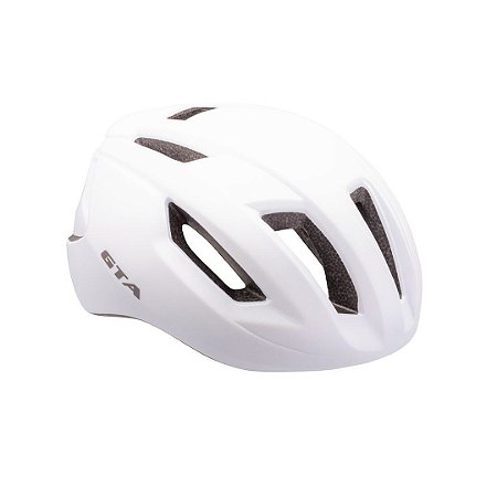 CAPACETE CICLISMO COR BRANCO GTA INMOLD ROAD RIDER TAMANHO G (58 - 62)