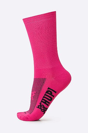 MEIA CICLISMO CANO MÉDIO HUPI LISA ROSA MAGENTA TAMANHO (ÚNICO)