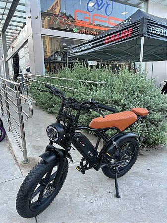 BICICLETA ELETRICA DUOS E-VOK PRETA 1000W FAT BIKE BATERIA LITIO