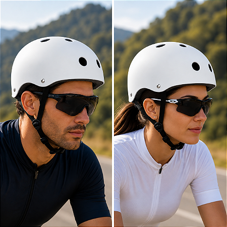 CAPACETE ADULTO COQUINHO BRANCO S/LED TAMANHO G (58-52)