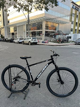 BICICLETA MTB ARO (29) VELOOH START 7 VELOCIDADES FREIO A DISCO MECÂNICO TAMANHO 19 (G) COR PRETO